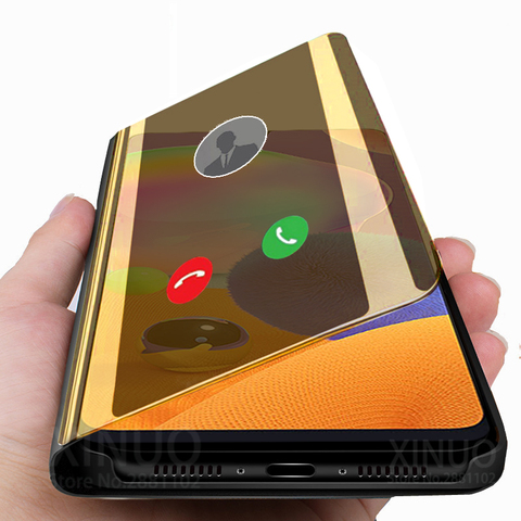 Housse de protection à rabat avec miroir intelligent, étui pour Samsung Galaxy A31 A51 A71 A21S A50 A41 A11 A01 A51 71 ► Photo 1/6