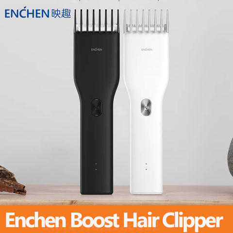 Enchen Boost – tondeuse à cheveux électrique USB, coupe-cheveux à deux vitesses, charge rapide, pour enfants et adultes ► Photo 1/6