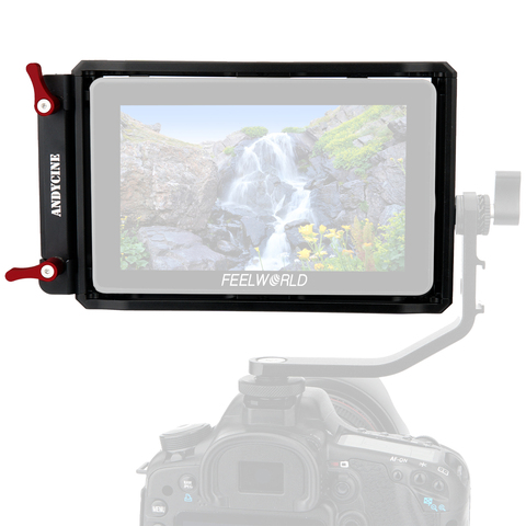 Cage de moniteur avec pince de câble HDMI, 5.5 pouces, pour FEELWORLD F6 PLUS / Andycine A6 Plus ► Photo 1/6