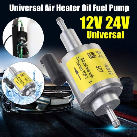 Haute qualité basse pression universelle Diesel essence pompe à essence électrique 12V 24V pour voiture Air chauffages huile pompe à carburant pompe Diesel ► Photo 1/6