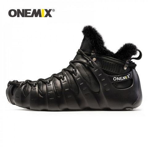 ONEMIX bottes d'hiver pour hommes chaussures de marche pour femmes chaussure de Trekking en plein air sans colle baskets automne hiver chaussures de maintien au chaud ► Photo 1/6