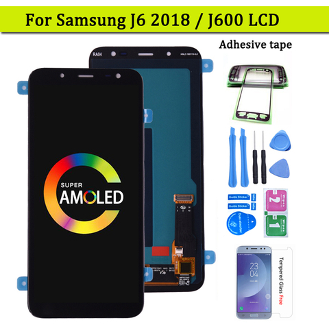 Super AMOLED pour Samsung Galaxy J6 2022 J600 J600F J600Y écran d'affichage à cristaux liquides et assemblage de panneau en verre tactile ► Photo 1/6