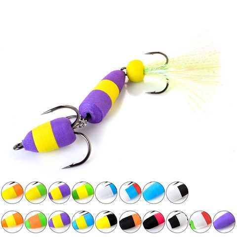 Mandula offre spéciale leurre de pêche leurres souples mousse appât nageur Wobbler bar brochet leurre insecte appâts artificiels Pesca ► Photo 1/6