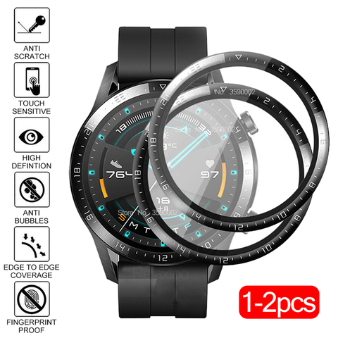 Film pour Huawei Watch GT2E GT 2e 5D couvercle de Film de protection souple à bord incurvé complet pour huawei GT2 46mm protecteur d'écran (pas de verre) ► Photo 1/6