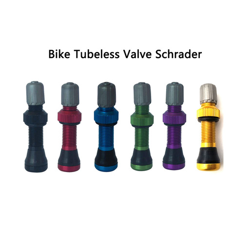 Valve sans Tubes de 40mm, 1 pièce, tiges Schrader universelles pour jante de vtt ► Photo 1/6