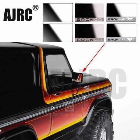 Rétroviseur en acier inoxydable haute brillance AJRC pour 1/10 véhicules à chenilles Rc Traxxas Traxxas TRX-4 82046-4 Bronco TRX4 ► Photo 1/6