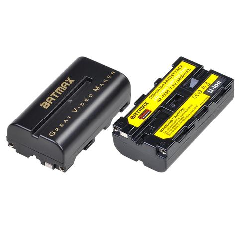 2X NP-F550 NP F550 Li-ion Batterie pour Yongnuo Viltrox Vidéo LUMIÈRE LED NP-F330 NP-F530 NP-F570 NP-F730 NP-F750 NP-F770 NP-F970 ► Photo 1/6