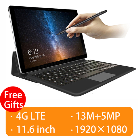 Tablette, 2 en 1, ordinateur portable, 2022 pouces, entièrement connecté, avec clavier, téléphone, 4G, Android GPS, 11.6G, 13MP + 5MP, mise à niveau ► Photo 1/6