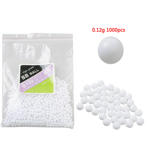 Airsoft – balles de 0.12g, 1000 balles de baseball BB, balles de frappe, pistolet à Air, peinture, chasse tactique, accessoires balle ► Photo 1/1