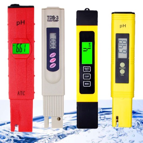 PH mètre numérique 0.01 PH testeur EC TDS mètre eau acidité Test outil hydroponique piscine stylo avec rétro-éclairage conception aquarium 30% OFF ► Photo 1/6