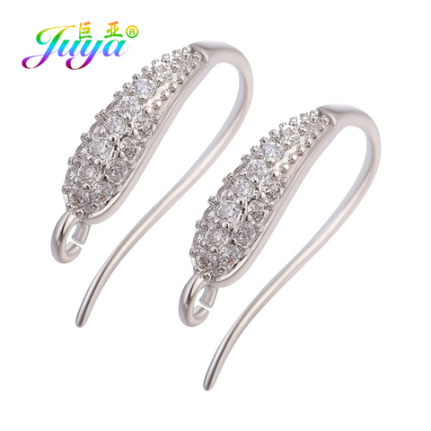 Juya-boucles d'oreilles pour femmes, accessoires créatifs de base, à la mode, couleur or/argent, bricolage d'oreilles faites à la main ► Photo 1/6