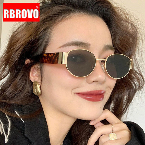 RBROVO rond rétro lunettes De soleil femmes 2022 Vintage lunettes femmes/hommes marque lunettes De créateur femmes De luxe Oculos De Sol Feminino ► Photo 1/6