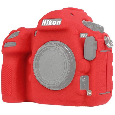 Pour Nikon D850 étui en silicone d'appareil photo pour Nikon D850 housse de protection pour appareil photo haute qualité Texture Litchi antidérapant ► Photo 1/6