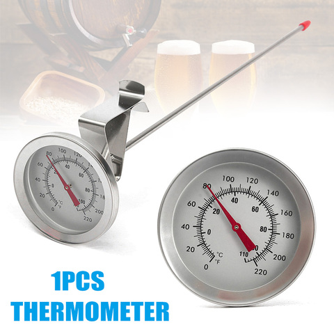 Thermomètre en acier inoxydable, sonde pour brassage à domicile, pour bière, vin, bouilloire de brassage, thermomètre-40 ► Photo 1/6