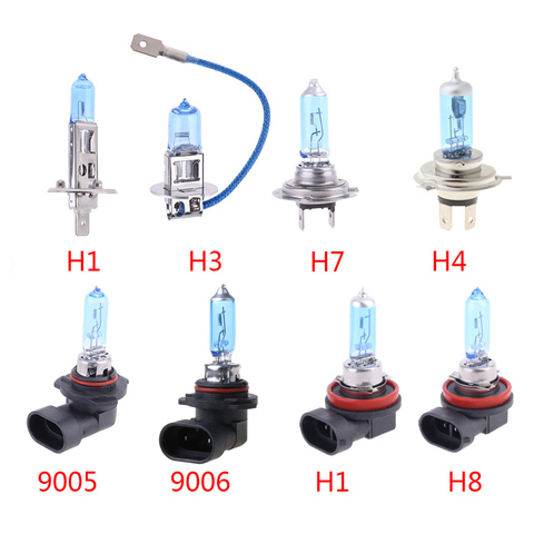 1pc ampoule halogène 12V 55W 5000K Quartz verre voiture phare lampe H1/H3/H4/H7/H11 ► Photo 1/5