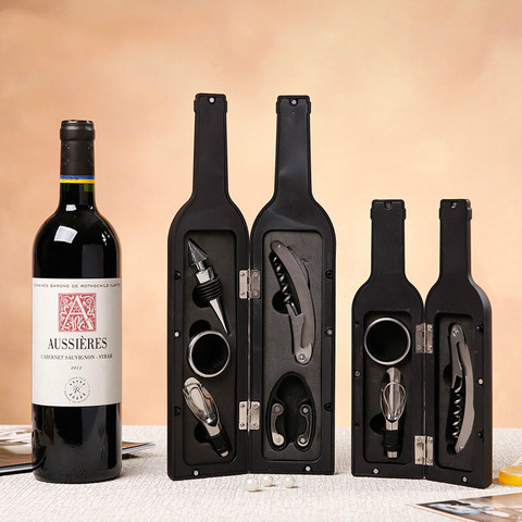 Ouvre-bouteille de vin de luxe, Kit d'ouverture pour bouteilles de vin, 5 pièces, avec serveurs, cadeau, 122801 ► Photo 1/6