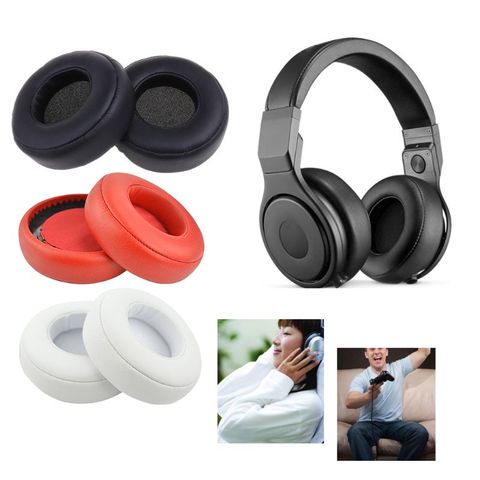 1 paire de coussinets en cuir remplacés housse de coussin d'oreille pour Beats par dr Dre Pro Detox écouteurs accessoires ► Photo 1/6