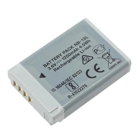 NB-13L NB13L 1250 mAh 3.6V caméra batterie pour Canon PowerShot G5X G7 X Mark II G9X SX720 SX730 SX740 HS caméra CB-2LH chargeur ► Photo 1/6