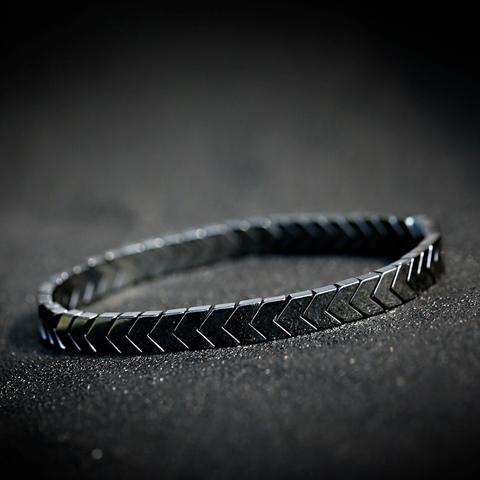 Bracelet élastique en hématite, flèche, bijoux pour hommes et femmes, à la mode, perles de Yoga, Bileklik, 2022 ► Photo 1/6