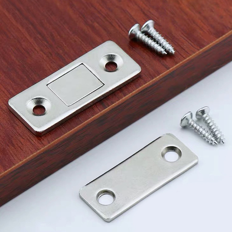 Myhomera 2pcs/Set Magnetic Cabinet Catches Magnet Door Stops Hidden Door Closer With Screw For Closet Cupboard Furniture DIY ► Photo 1/6