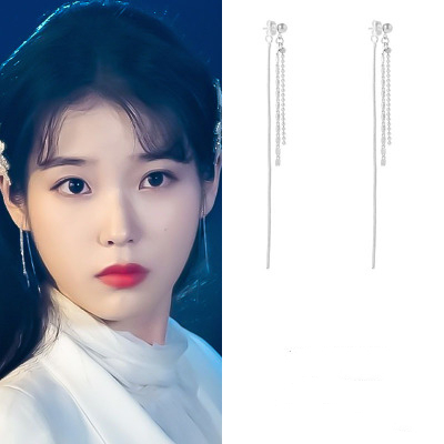 Boucles d'oreilles pour femmes iu Lee Ji Eun boucles d'oreilles ligne gland brincos mode bijoux mujer géométrique ► Photo 1/5