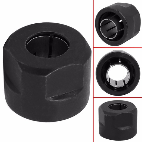 1 pc Noir Métal Collet Écrou Plunge Router Pièces 12.7mm Center diamètre du trou 22.5x27mm Pour Makita 3612 ► Photo 1/5