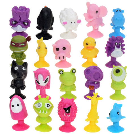 10/20/50 pièces/lot Mini monstre ventouse Capsule modèle petit dessin animé Anime animaux figurines d'action ventouse jouets pour enfants ► Photo 1/6