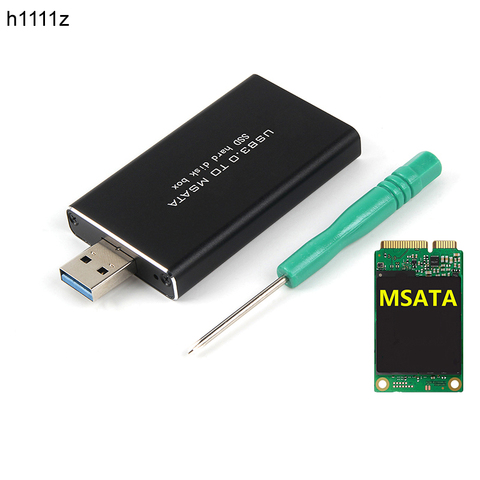 Boîtier MSATA vers USB 5Gbps, SSD, USB3.0, adaptateur pour disque dur M2 SSD, boîtier Mobile, ASM1153E ► Photo 1/6