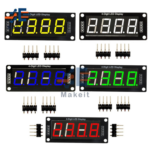 Panneau d'affichage LED à 4 chiffres pour Arduino, 0.56 pouces, 0.56 pouces, TM1637, 7 Segments, Module d'horloge à Tube numérique, 4 Bits, Double points ► Photo 1/6