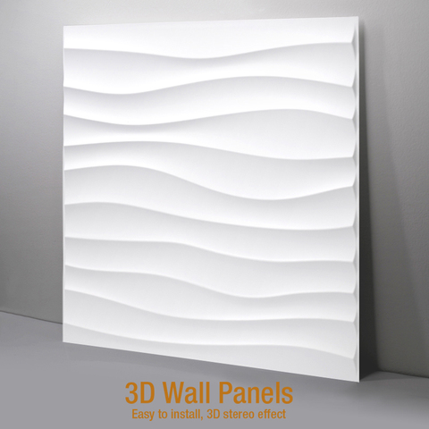 Panneaux muraux 3D en pierre, 30x30cm, plâtre, décoration artistique ► Photo 1/6