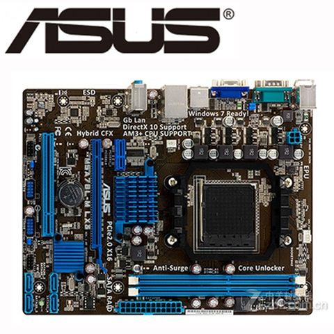 Socket AM3 + ASUS M5A78L-M LX3 carte mère M5A78L-M-LX3 carte mère M5A78L DDR3 16GB pour carte mère de bureau AMD 760G/780L utilisé ► Photo 1/2