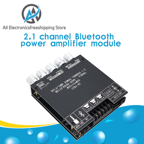 Carte d'amplificateur de caisson de basses Bluetooth ZK-TB21 5.0, 50W x 2 + 100W, 2.1 canaux, puissance Audio, stéréo ► Photo 1/6