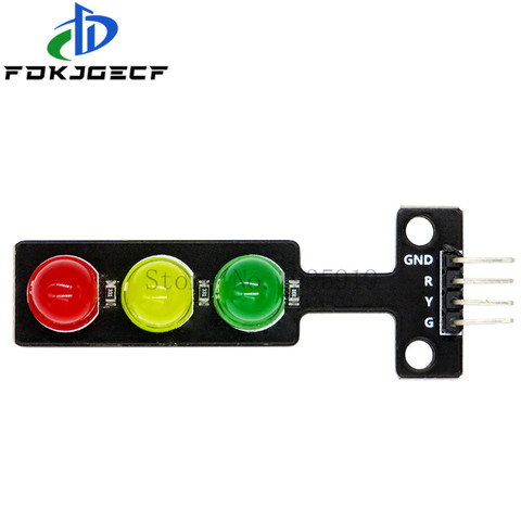 Mini Module d'affichage LED pour Arduino, 5V, rouge, jaune, vert, 5mm, feu de circulation RGB, modèle de système de feux de circulation ► Photo 1/2