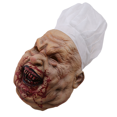 Effrayant effrayant Costume masque pour adultes fête horreur accessoire Halloween fournitures Halloween Cosplay Halloween masque ► Photo 1/6