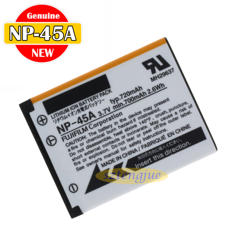 Nouveau Original NP-45A Batterie Pour Fujifilm XP11 JX255 JV155 JZ300 JZ305 JZ505 JZ500 J15fd J10 J25 J26 J35 J150W Z250 Z71 BC-45B ► Photo 1/6