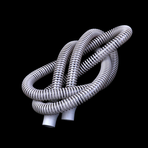 Tuyau Flexible pour connecter le Tube CPAP de 180cm, 1 pièce, avec masque respiratoire, appareil pour l'apnée du sommeil, Tube rétractable ► Photo 1/6