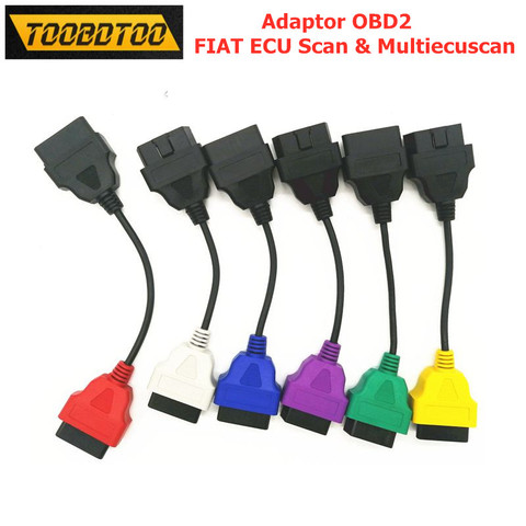 Pour Fiatecuscan OBD2 connecteur câble de Diagnostic pour Fiat ECU Scan MultiECUScan adaptateur Fiat ECU 6/4/3 Pcs câble de Diagnostic câble ► Photo 1/6