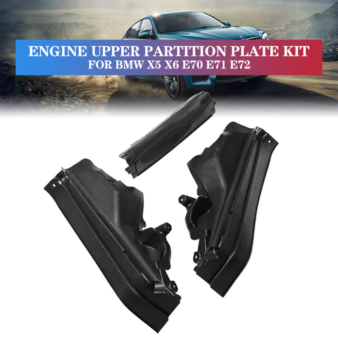 Ensemble de panneaux de séparation pour BMW X5, X6, E70, E71, E72, 51717169419, 51717169420, 51717169421, 3 pièces/ensemble de panneaux de séparation ► Photo 1/6