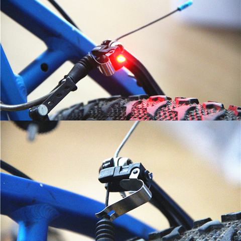 Mini feu de freinage et arrière pour vélo, support pour feu arrière, lampe haute luminosité lumière LED, accessoires de cyclisme, LED étanche ► Photo 1/6