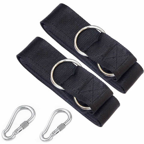 Sangle d'extension en Nylon robuste, Kit de sangles de suspension d'arbre, ceinture de connexion pour poinçonnage sac de sable balançoire hamac barre horizontale ► Photo 1/6