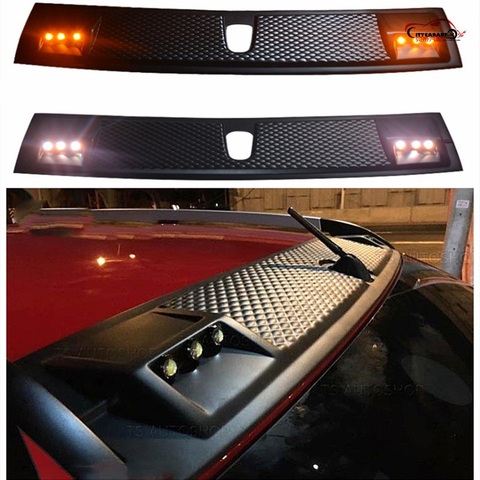 CITYCARAUTO CAR STYLING TOP COUVERTURE DE TOIT PLAQUE AVEC DES LUMIÈRES LED TOP TOIT RACK PLAQUE COUVERTURE FIT POUR TOYTA HILUX REVO 2015-2017 ► Photo 1/6