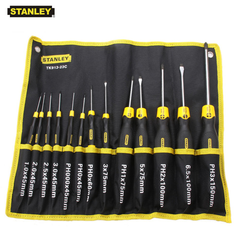 Stanley 13 pièces jeu de tournevis de précision kit professionnel cacciaviti professionnel tournevis-ensemble destornilladores multi-usages ► Photo 1/5