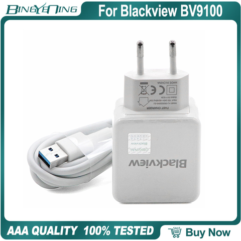 Chargeur USB Original pour Blackview BV9100, 5v 5a TPYE-C, avec prise EU, câble de données et de voyage, nouveauté ► Photo 1/4