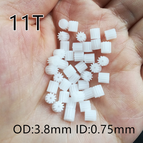 Petits engrenages de moteur 11 T 11 dents, trou de 0.75mm pour r/c, pièces de rechange pour modèle de Drone hélicoptère Quadcopter, livraison gratuite ► Photo 1/1