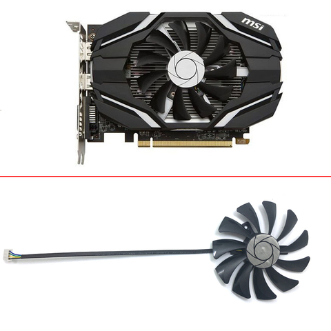 Ventilateur de refroidissement pour carte graphique MSI HA9010H12F-Z 550, pièce de remplacement, 2G, 460 RX RX560-AERO-ITX RX RX550-AERO-ITX ► Photo 1/5