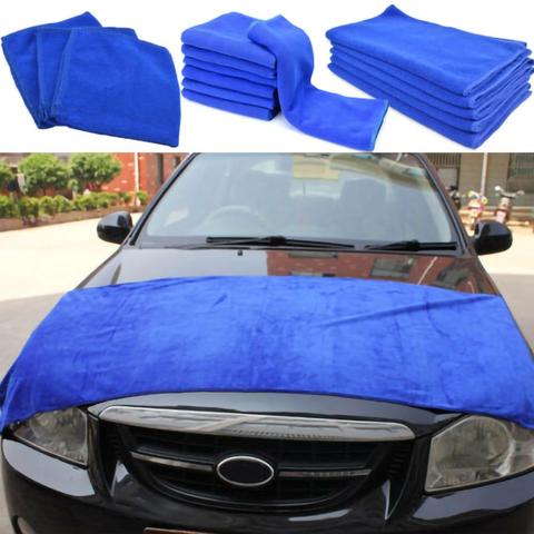 Livraison gratuite bleu grande Microfibre nettoyage Auto voiture détaillant doux chiffons lavage serviette Duster outil en gros livraison rapide ► Photo 1/6