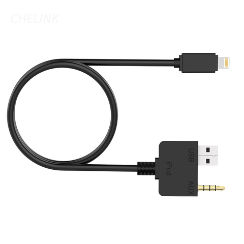 Adaptateur de chargement stéréo pour voiture, câble USB AUX, Jack 3.5mm, éclairage de musique, pour Hyundai Kia, Iphone 7 7 Plus ► Photo 1/6