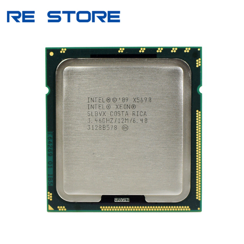 Intel Xeon X5690 3.46GHz 6.4GT/s 12 mo 6 cœurs LGA 1366 SLBVX processeur d'unité centrale ► Photo 1/1