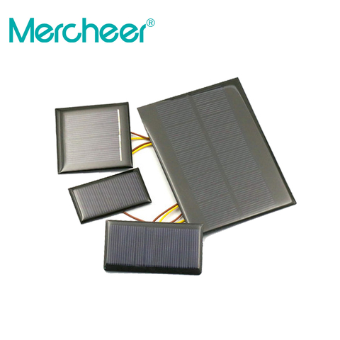 Panneau photovoltaïque en époxy avec chargeur de batterie, 0.5V 1V 1.5v 2V 3v 5v 6v 9v 12V 18V 1w 2w 3w 5w 10w ► Photo 1/4