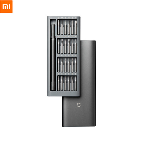 Kit de vis à usage quotidien d'origine Xiaomi Mijia 24 embouts magnétiques de précision boîtier en aluminium tournevis xiaomi Kit de maison intelligente ► Photo 1/5